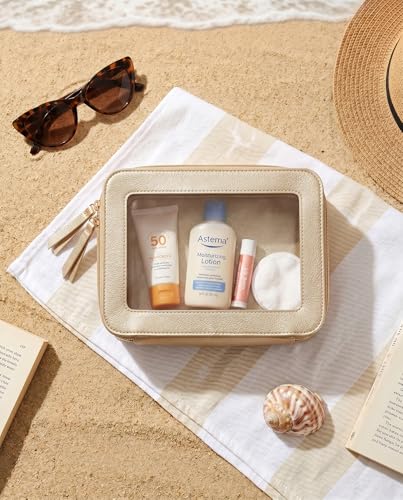 Clear Makeup Bags (C-Gold)