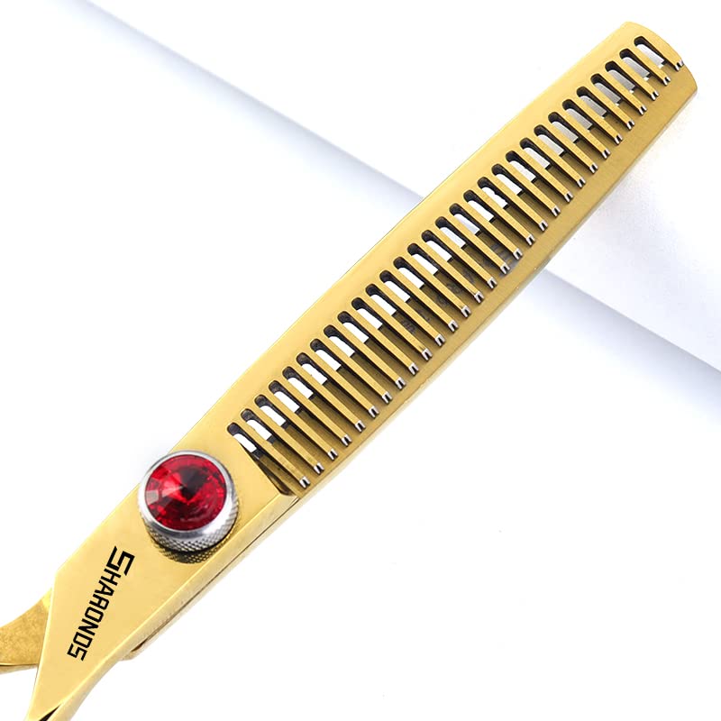5.5/6 /7 Inch Knight Professional Japanese Hair Scissors Barber Scissors Set (6+7 inch 4pc) (6+7 Inch 4pc)