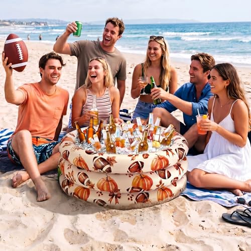Inflatable Fall Football Cooler (Brown / Fall Football)
