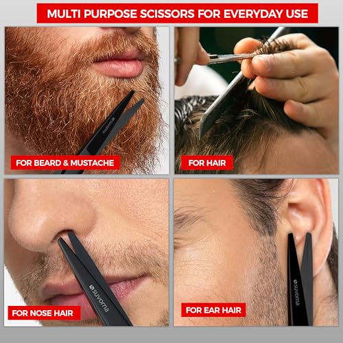 Small Scissors with Comb for Beard (Japanese)