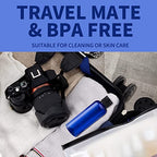 3.4 oz Travel Bottles for Toiletries (Blue)