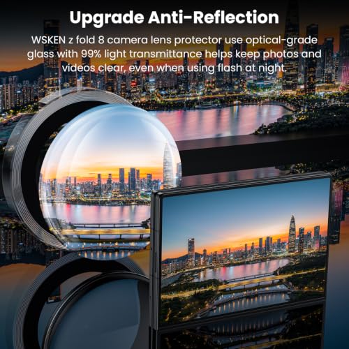 for Z Fold 8 Camera Lens Protector Case Cover (Clear / Galaxy Z Fold 8)