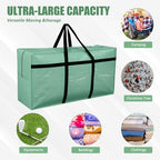 4 Pcs 66 Gallon Extra Large Moving Bags Heavy Duty Storage Bag (66 Gallon / Teal)