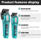 Professional Hair Clippers for Men (Green)