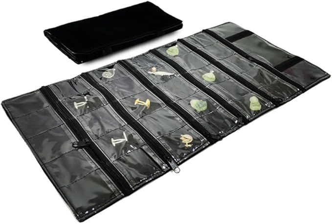 Travel Jewelry Roll Bag Portable Organizer Pouch by SCIKHEFT