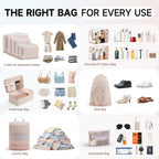 Packing Cubes for Travel (01 Cream)