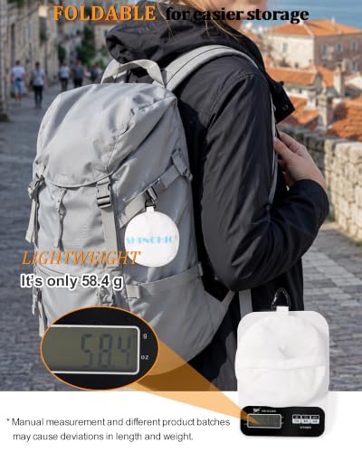 Water Resistant UPF 50+ Sun Bucket Hat Packable Brimmed for Women Men White (One Size / White)