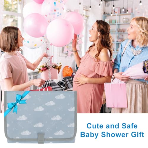 Portable Diaper Changing Pad (Classic Cloud)