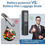 Battery Free Digital Luggage Scale (Black)