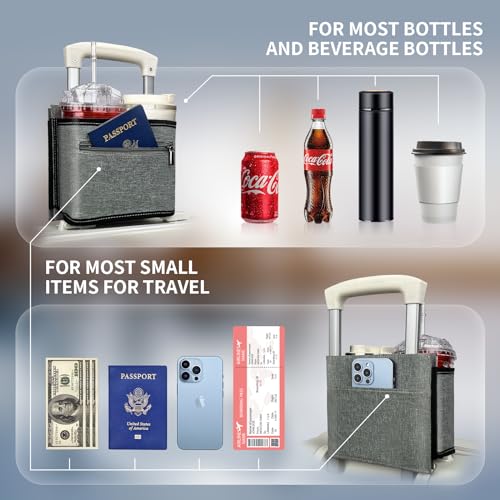 Travel Luggage Cup Holder (Gray)