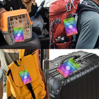 Personalized Metal Luggage Tags (Horizontal Rainbow)
