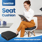 Seat Cushion Chair Pad (Black / 2X-Large)