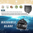 3-Pack 5-in-1 Replacement Blade Compatible with Wahl Animal Clipper, Black (Black / 3 Pack)