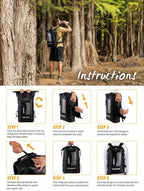Waterproof Backpack (40L / Black)