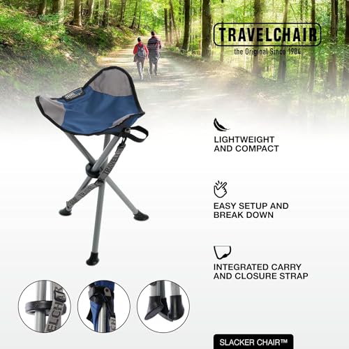 Slacker Tripod Chair for Camping (Blue / Original Slacker)