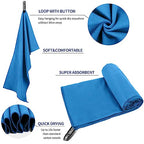 Microfiber Travel Towel (Blue / M:20"×40")