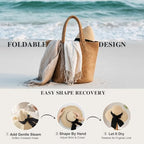 Women's Beach Straw Hat (Medium / Beige)