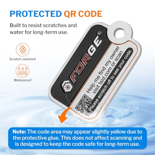 Smart Lost and Found Luggage Tags (Black 2 Pk)