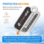 Smart Lost and Found Luggage Tags (Black 2 Pk)