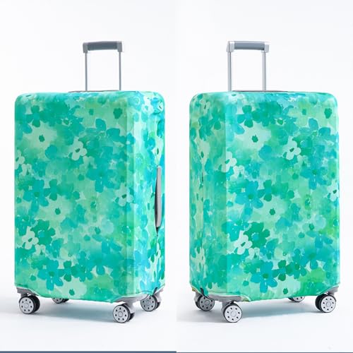 Travelkin Suitcase Covers For Luggage Tsa Approved Luggage Covers Protector (Blue Floral / L)