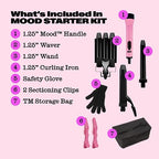 Interchangeable Iron Styling Kit (1.25 Inch Barrel (Interchangeable) / Pink/Black)