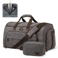 Carry On Garment Bag for Travel Convertible Garment Duffle Bag Suit Bags for Men Women Travel 2 in 1 Hanging Suitcase Business Travel Bag with Toiletry Bag (50l / Grey)