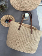 Straw Bags For Women (Khaki)