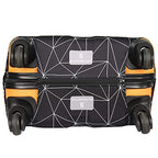 Luggage Cover Fits 18 (S / Black Polygonal)