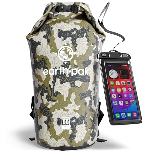 55L Waterproof Dry Bag Backpack (55L / Camo)
