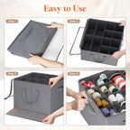 Shoe Storage Organizer for Closet (Gray)