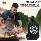 Grilling and Camping Cooking Utensils Set for The Outdoors BBQ (Black Lite)
