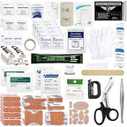 180 Pieces Tactical First Aid Kit IFAK Molle EMT Pouch Outdoor Camping Emergency Kits for for Camping Boat Hunting Hiking Home Car Earthquake and Adventures (Coyote Brown)