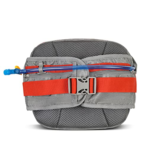 Hydration Waist Pack Hip Pack Running Fanny Pack with 1.5 L Water Bladder for Biking Hiking Gray (Gray / 1.5L Bladder)