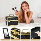 Makeup Train Case (Black Gold ARBS)