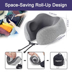 Neck Pillow for Traveling (Light Gray)