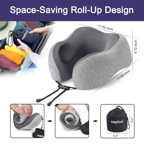 Neck Pillow for Traveling (Light Gray)