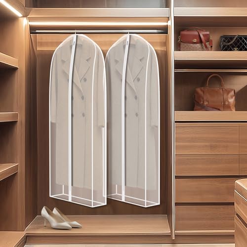 Leather Jacket Coat Storage Bags Dress Bags for Gowns Long 60 in (60"-4pack)