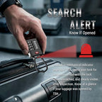TSA Approved Luggage Locks with Search Alert Indicator (Black)
