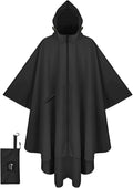 PTEROMY Hooded Rain Poncho for Adult by PTEROMY