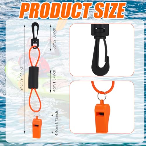 Whistle with Lanyard Safety Boat Whistle (Orange and Balck)