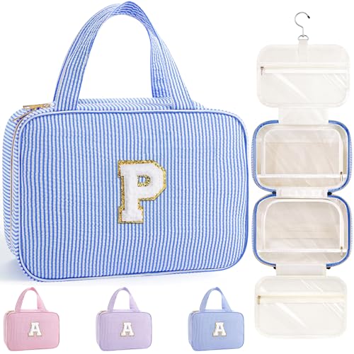 Hanging Toiletry Bag for Women (Blue / P)