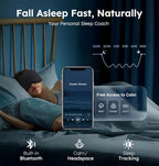 Luxury Bluetooth 5.4 Sleep Mask for Adults (Ebony)