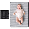 Portable Diaper Changing Pad (Black Geometry (27'' X20''))