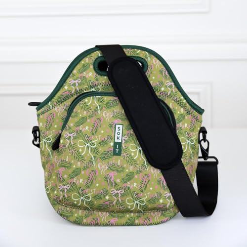 LunchTote Zippered Bag Insulated Neoprene Caddy (Tied with Cheer / X-Large 6.5 Quart Lunch Tote)