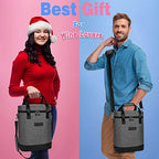 6 Bottle Wine Cooler Carrier Tote Bag (Grey)