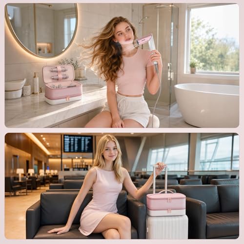 Travel Hair Dryer Case for Shark Glam (Pink)