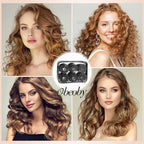 4 Sizes Self Grip Hair Rollers Set (Black)