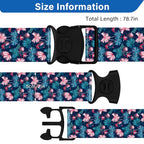 Luggage Straps for Suitcases (Pink Flowers)