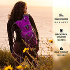 Hydration Backpack 18L Hiking Water Backpack with Water Bladder 2L (Beautyberry / 2L Bladder)