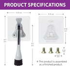 Door Stopper with Adhesive Bracket Stickers, No Drilling or Tools Needed - Image 7